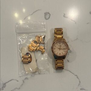 Fossil rose gold watch